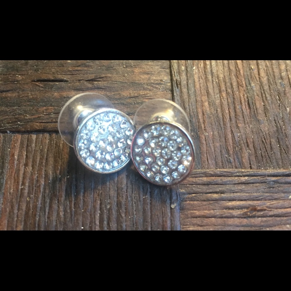 Silver stones earrings